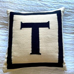Jonathan Adler letter print throw pillow